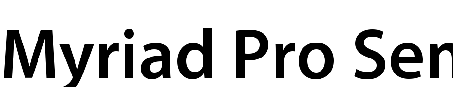 Myriad Pro Semibold cкачати шрифт безкоштовно